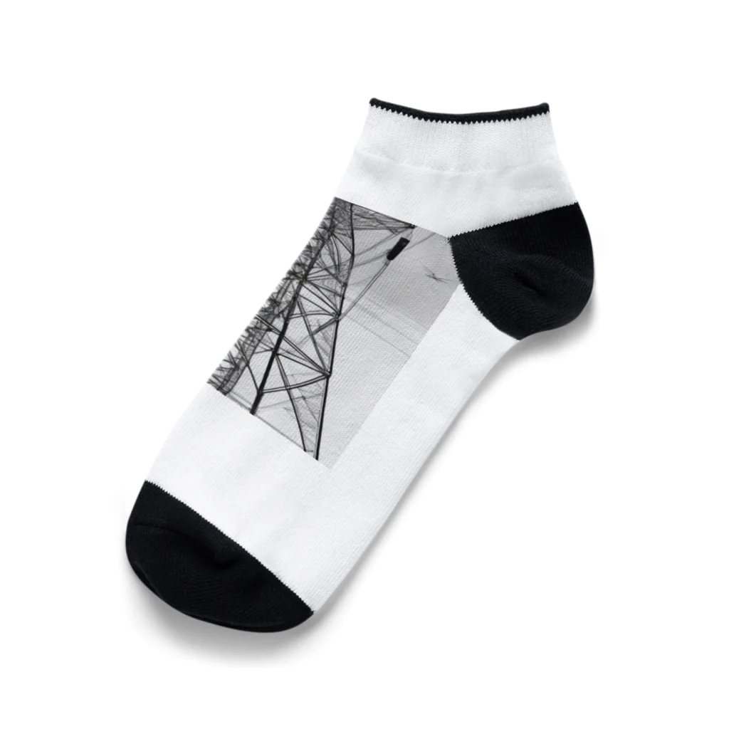 sickhackerの色の無い世界Ⅸ Ankle Socks