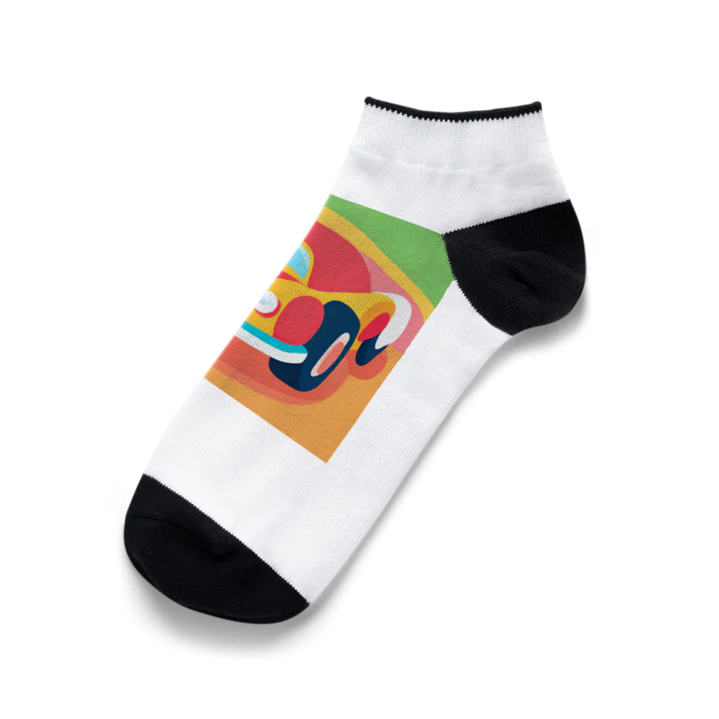 nekobu0323のポップな車 Ankle Socks