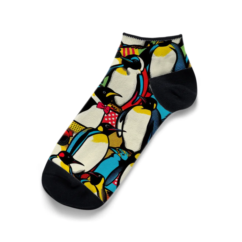 あいぱれっとのペンギンパーティー Ankle Socks