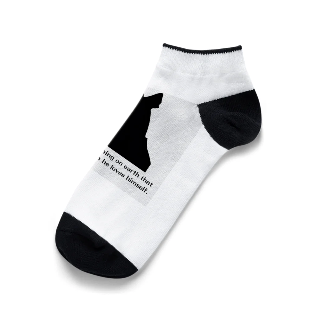 SSYmerketのOriginal goods with "Bonding with Dogs" quotes Ankle Socks