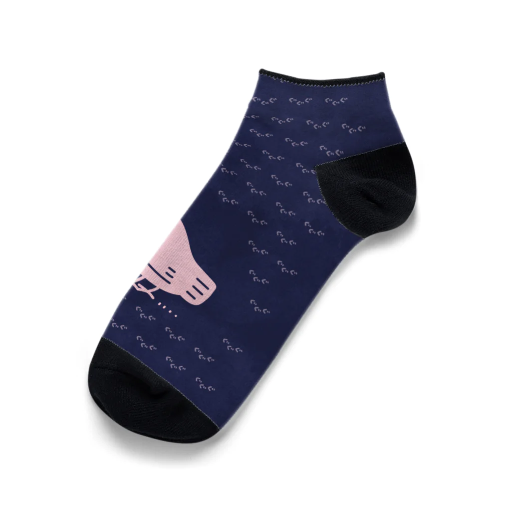 イラスト MONYAAT のみつぐとり　もも3 Ankle Socks