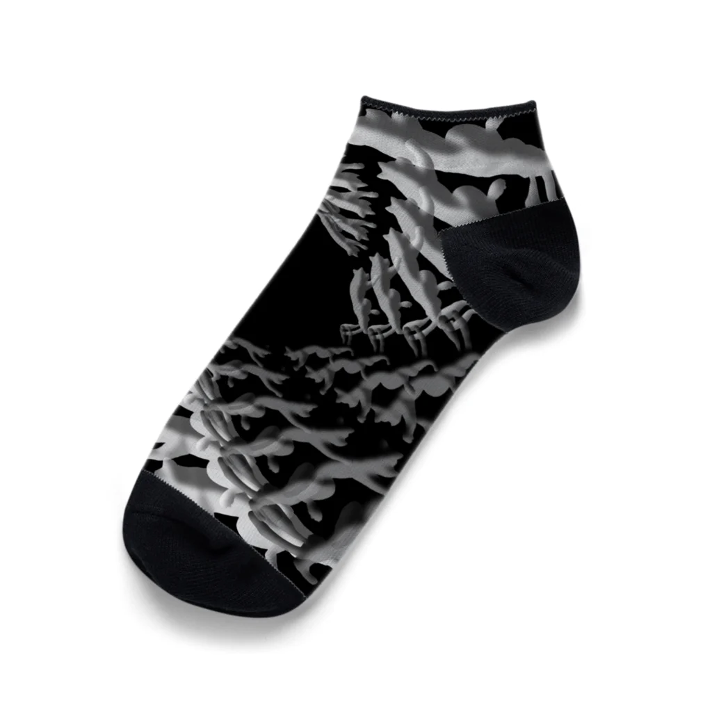 ロジローの踊る猫又 Ankle Socks