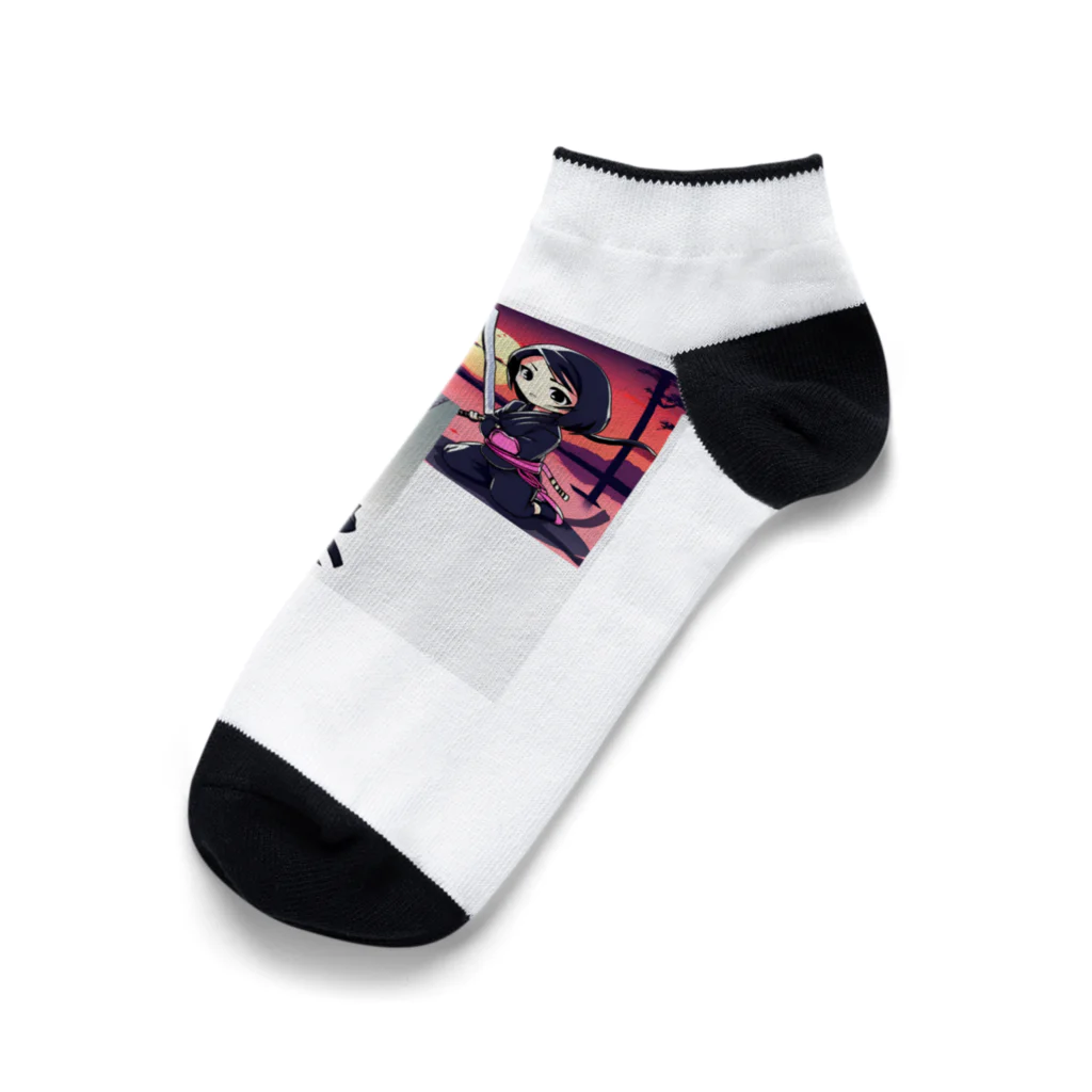 tyak35の忍者　くのいち Ankle Socks