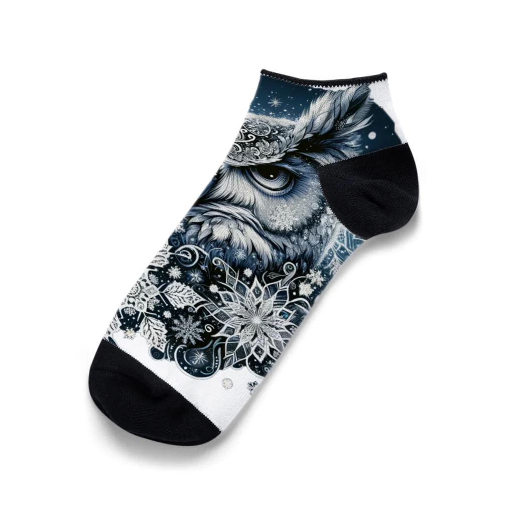 niko&PANDA shopのフクロウリース Ankle Socks