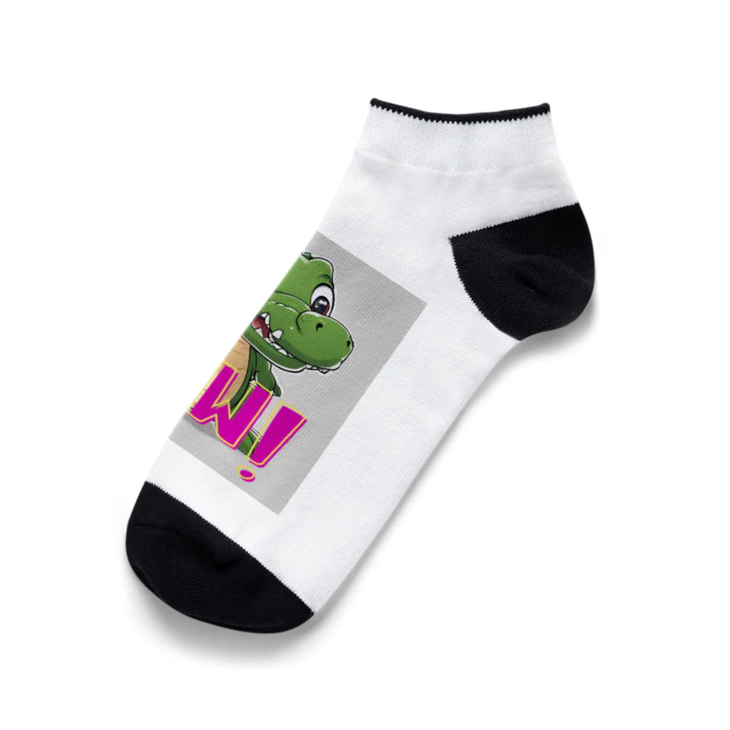 Team Future 3.0のワニはワニワニ Ankle Socks