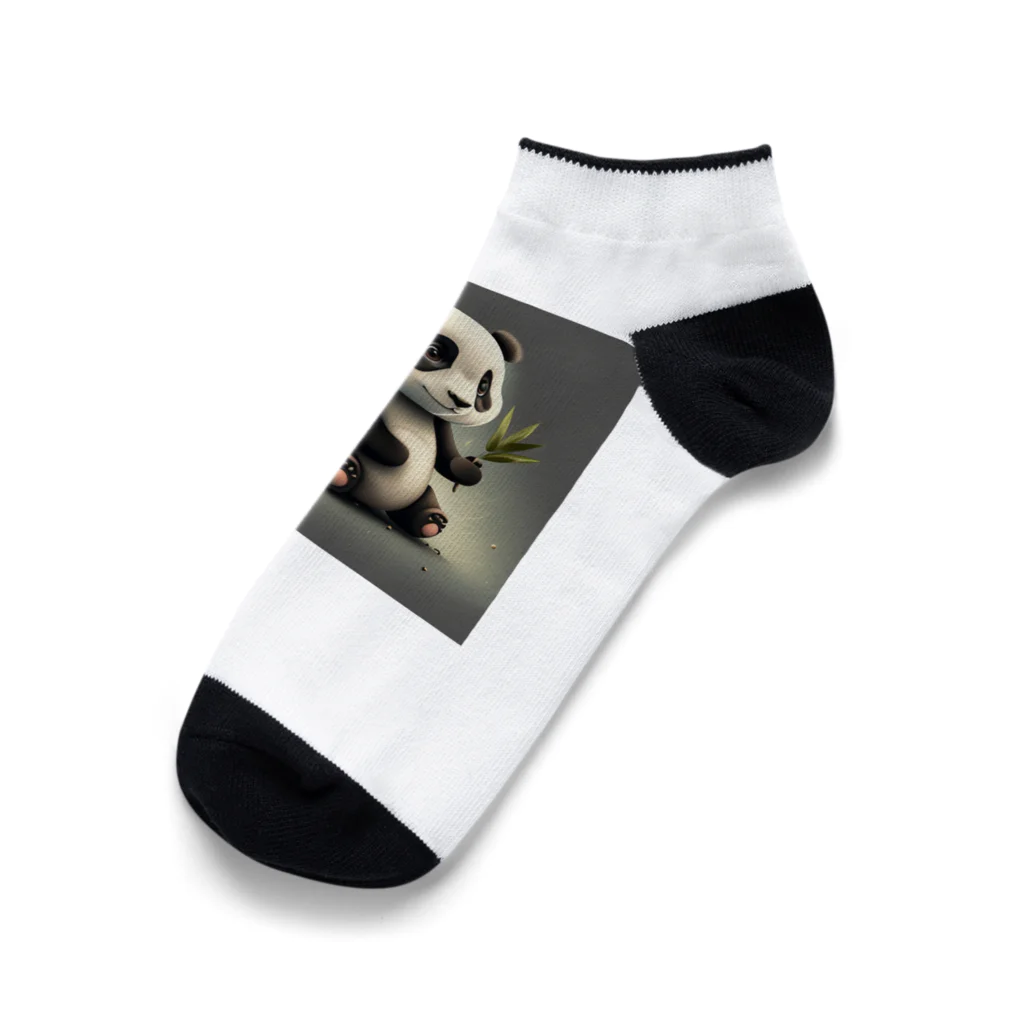 FluffyPanda_AIのPizzazzPanda Ankle Socks