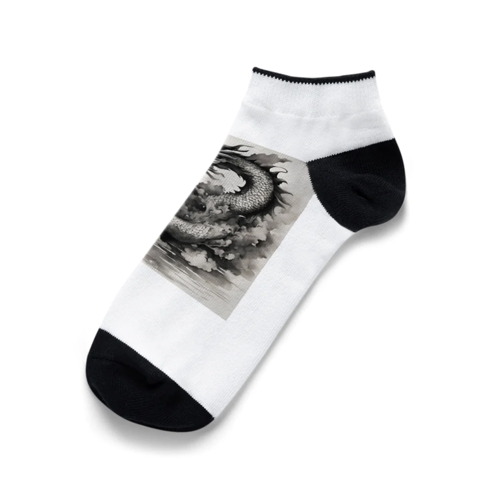 070-7412-0063の舞龍 Ankle Socks