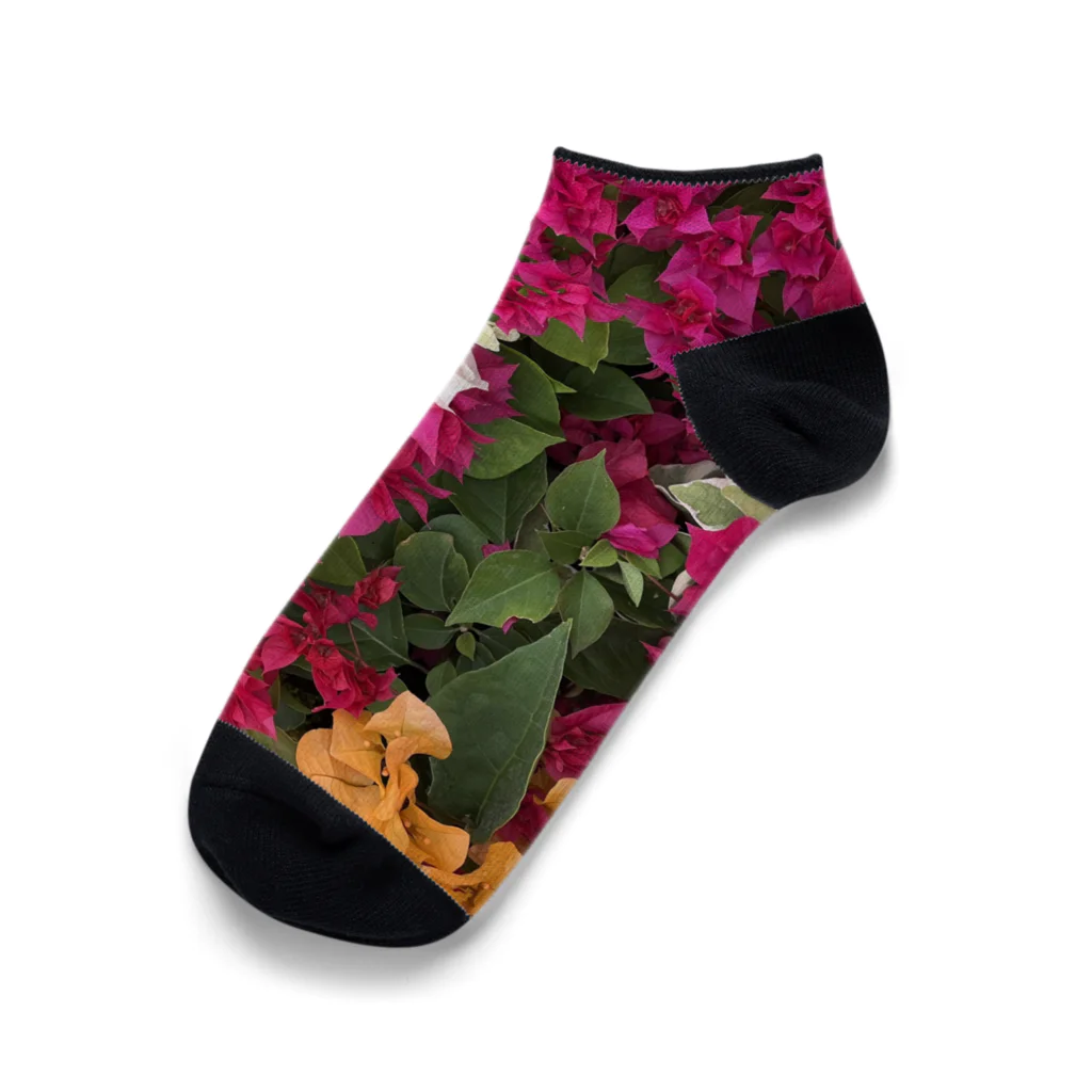 chatnoir8のFlower_Bougainvillea Ankle Socks