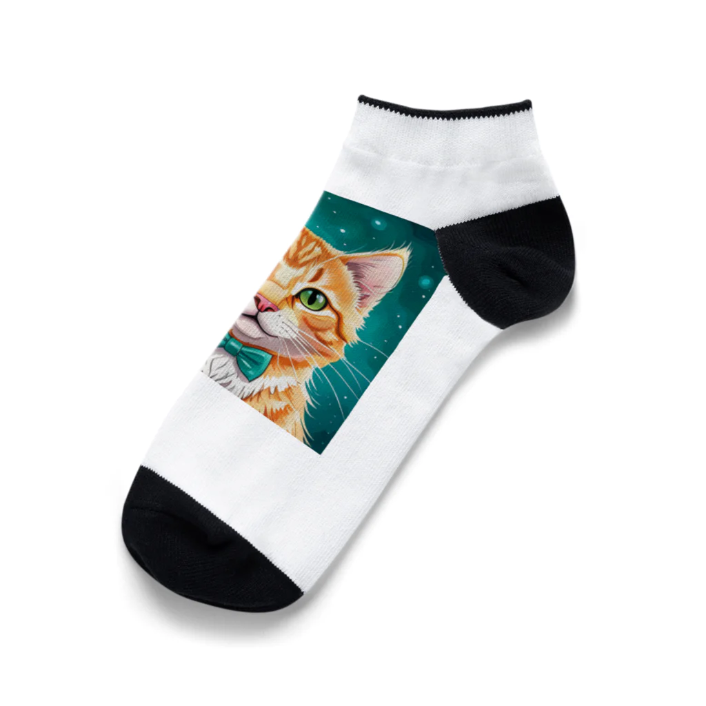 iyashi₋creatersの星空と猫さん Ankle Socks