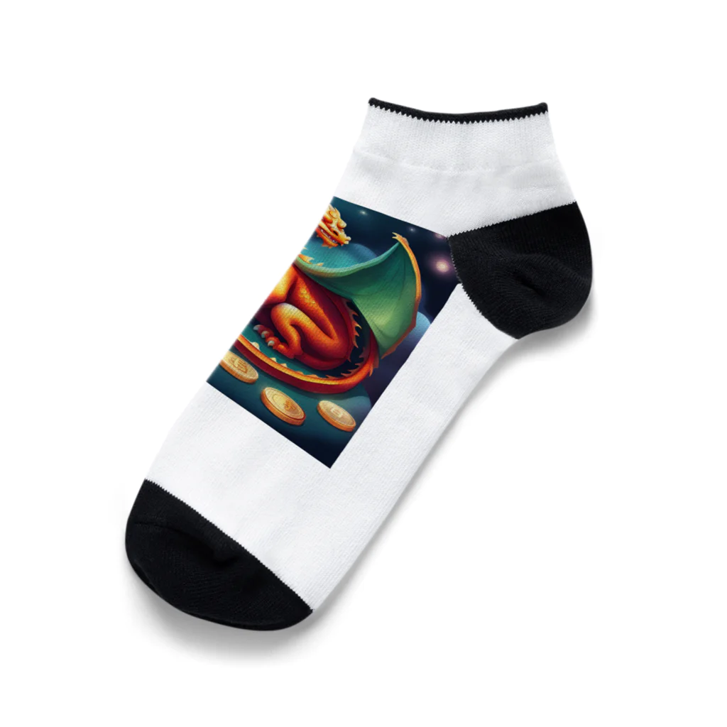 kohapapa1223の龍　金運アップ　干支 Ankle Socks