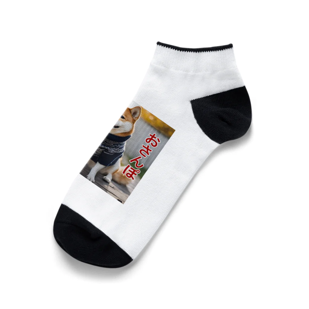 てくのちゃんのおさんぽ大好き♡柴犬 Ankle Socks