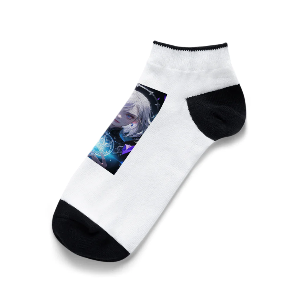 AI職人👨‍🏭のAI美人『白』2 Ankle Socks