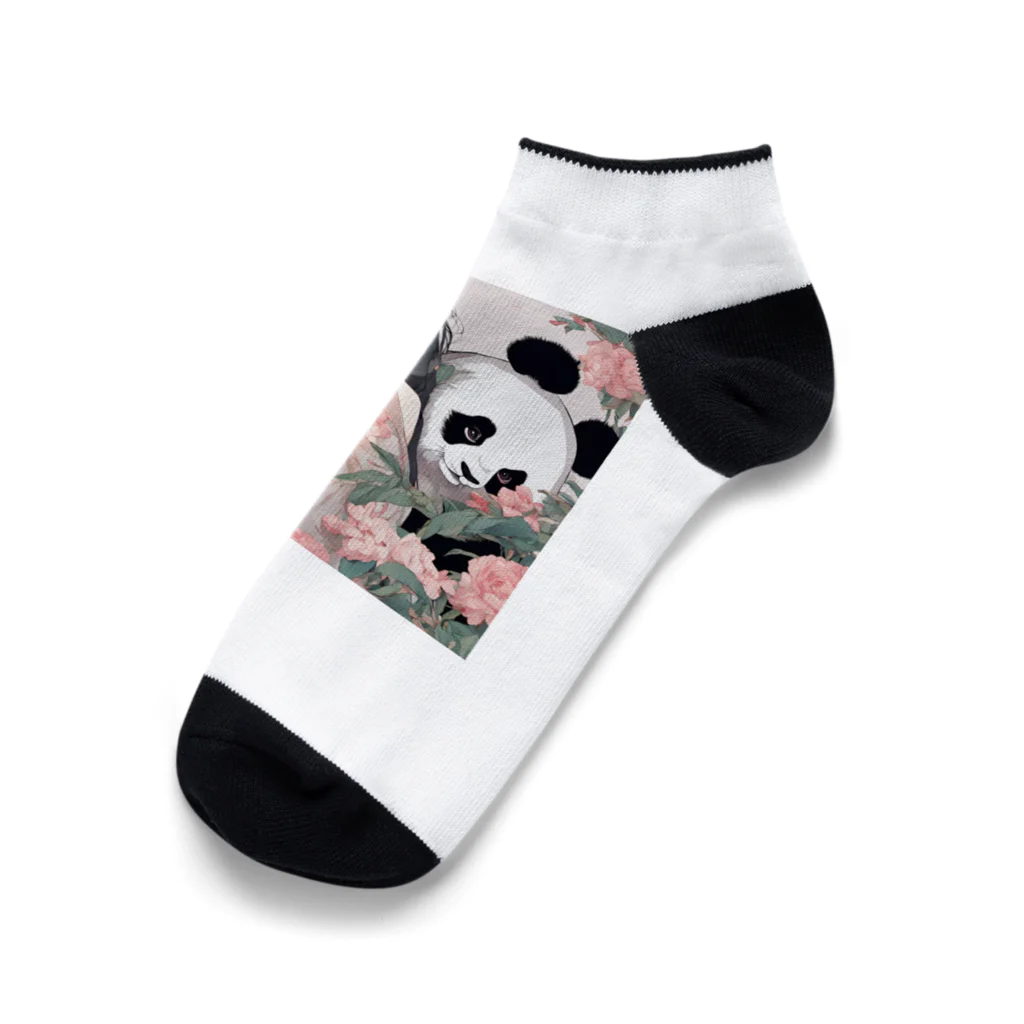 アニマルズの美女とパンダ Ankle Socks