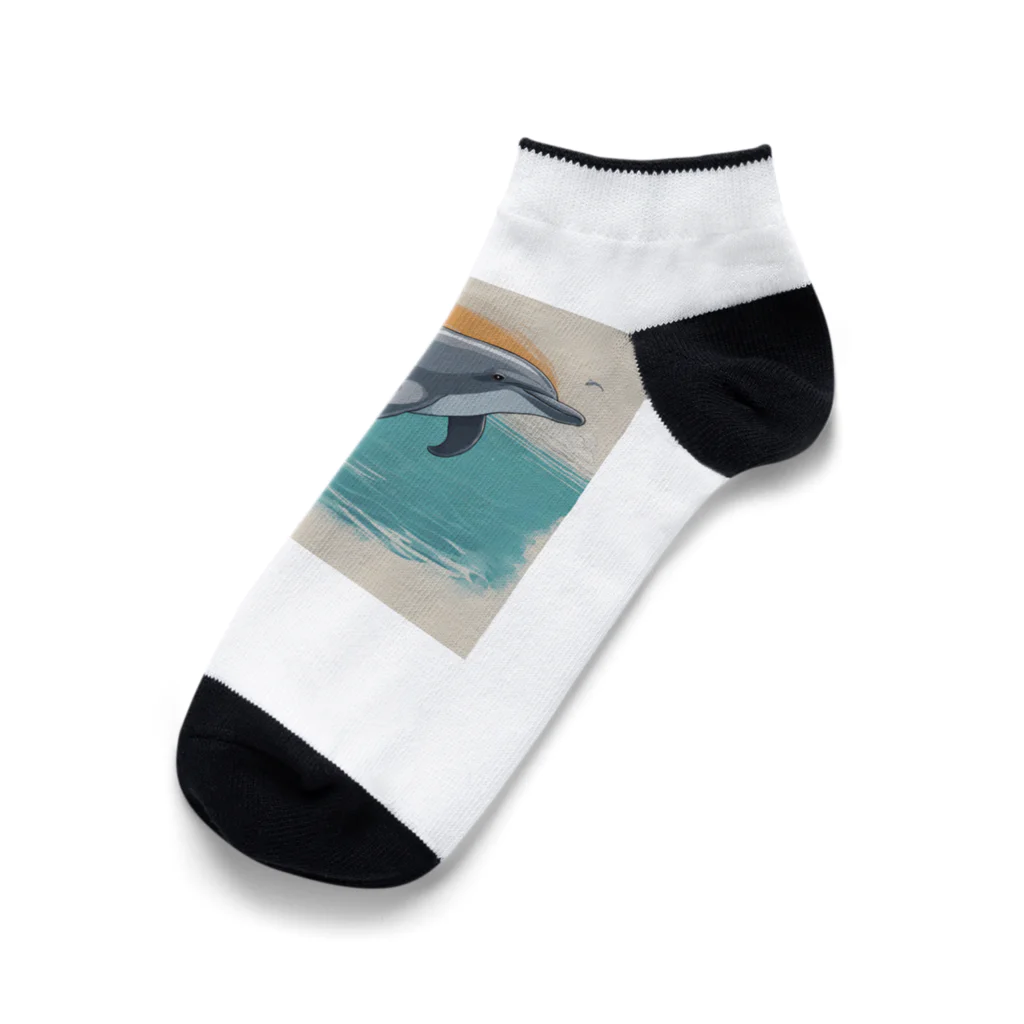 AI Imaginationのイルカのアイテムグッズ Ankle Socks