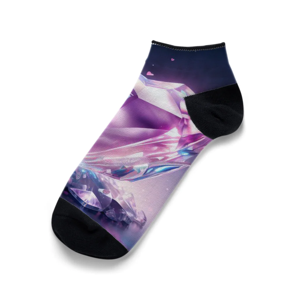 3tomo6's shopのValentine 水晶 Ankle Socks