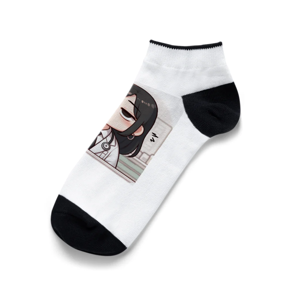 MIKAMIN SHOPのドクター♡感情日記（TIRED） Ankle Socks