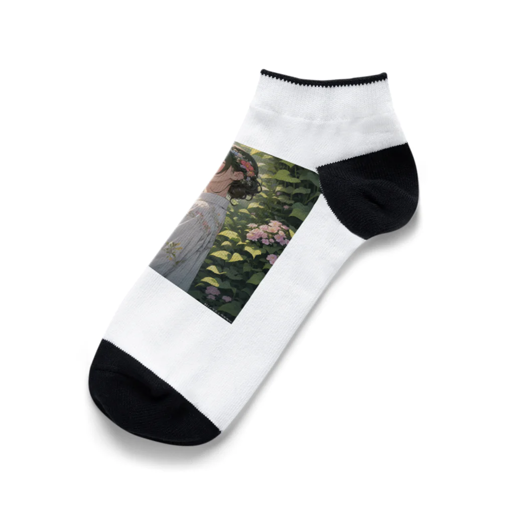 harusan29の植物や花を大切にする環境意識の高い子リス Ankle Socks