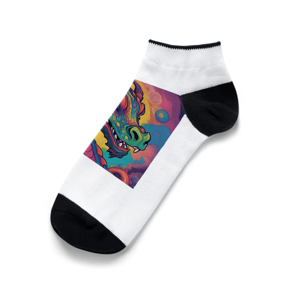 DORAGONIAのサイケドラゴン Ankle Socks