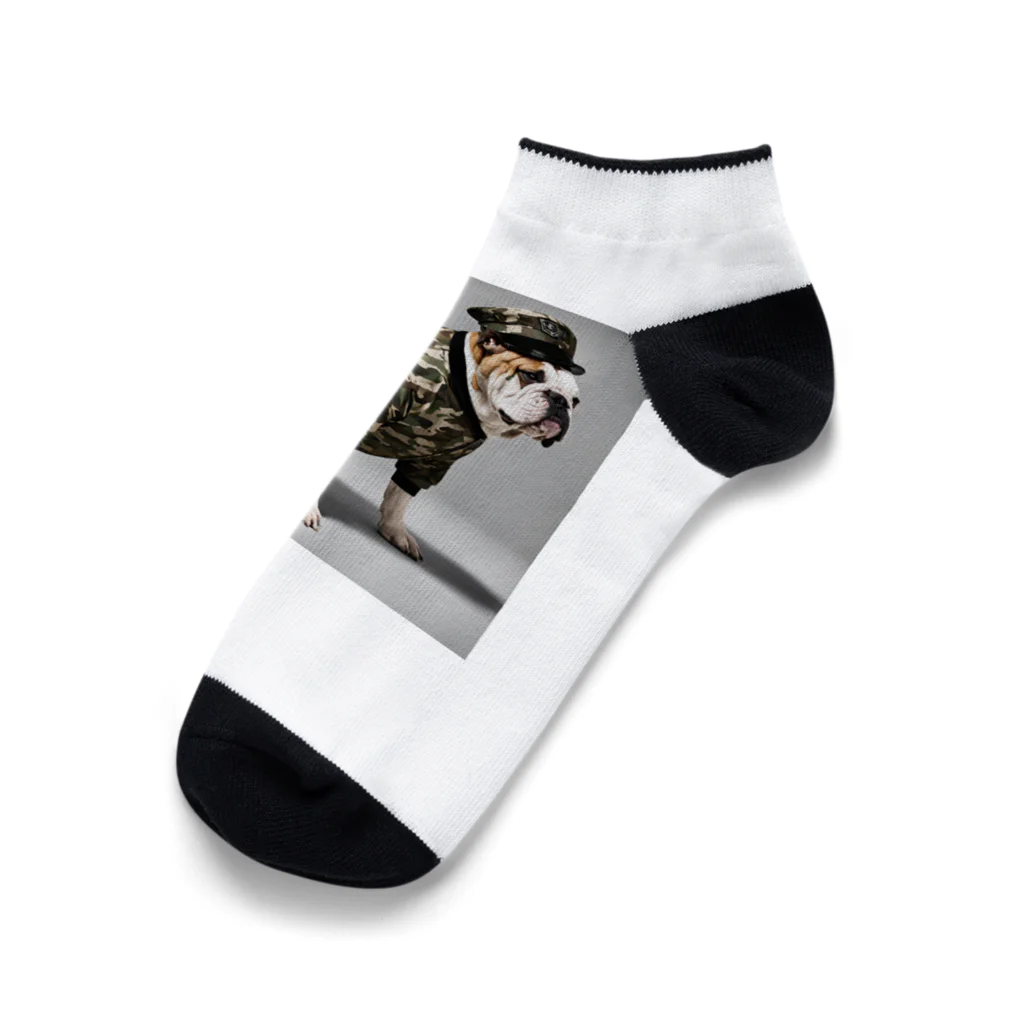 中原ひろふみのブルド軍曹 Ankle Socks