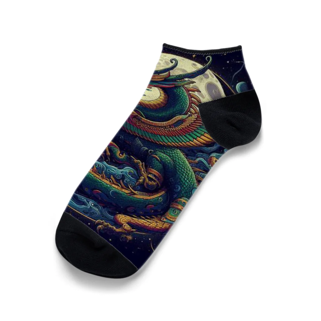 5656ショップのMOON DRAGON  Ankle Socks