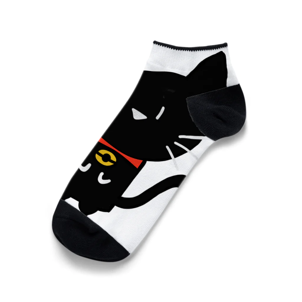 ねこ日和のねこ日和（黒猫） Ankle Socks