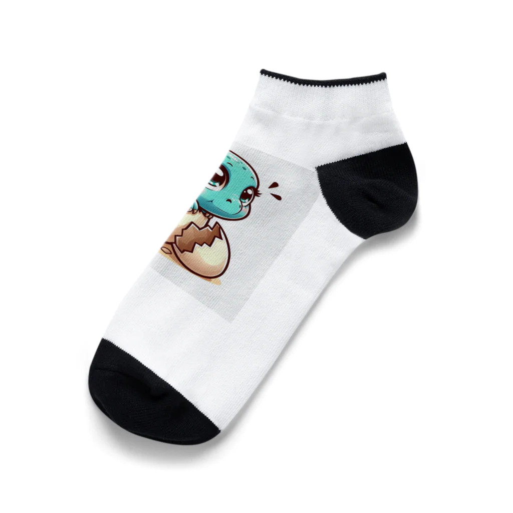 FunnyFriendsの可愛い恐竜 Ankle Socks