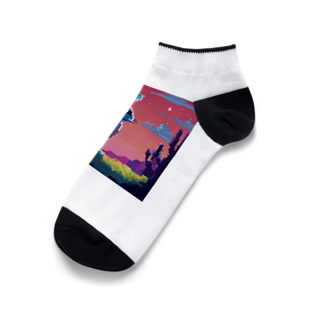 pasta69のたそがれるうさぎ Ankle Socks