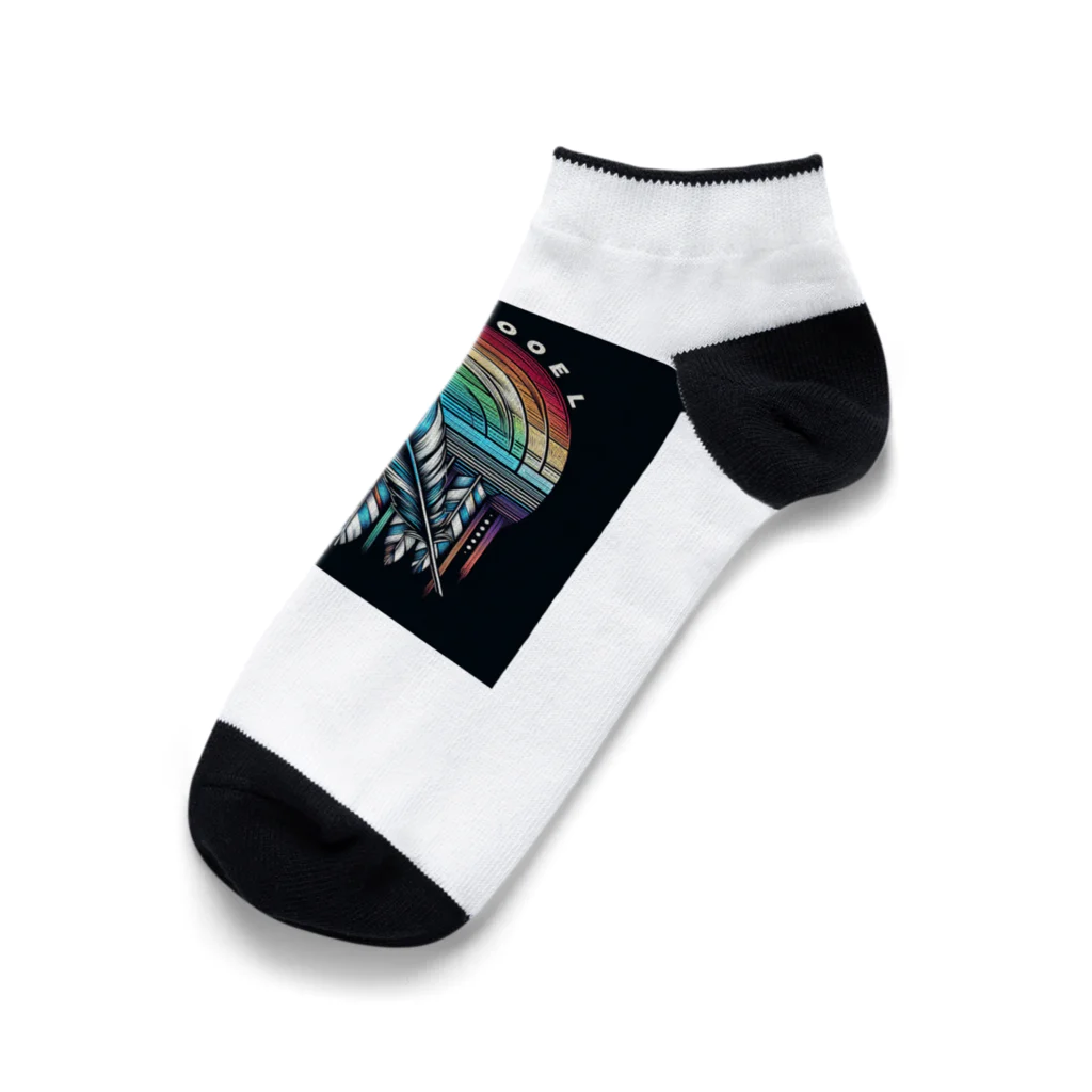 safarin001の羽と虹※クール Ankle Socks