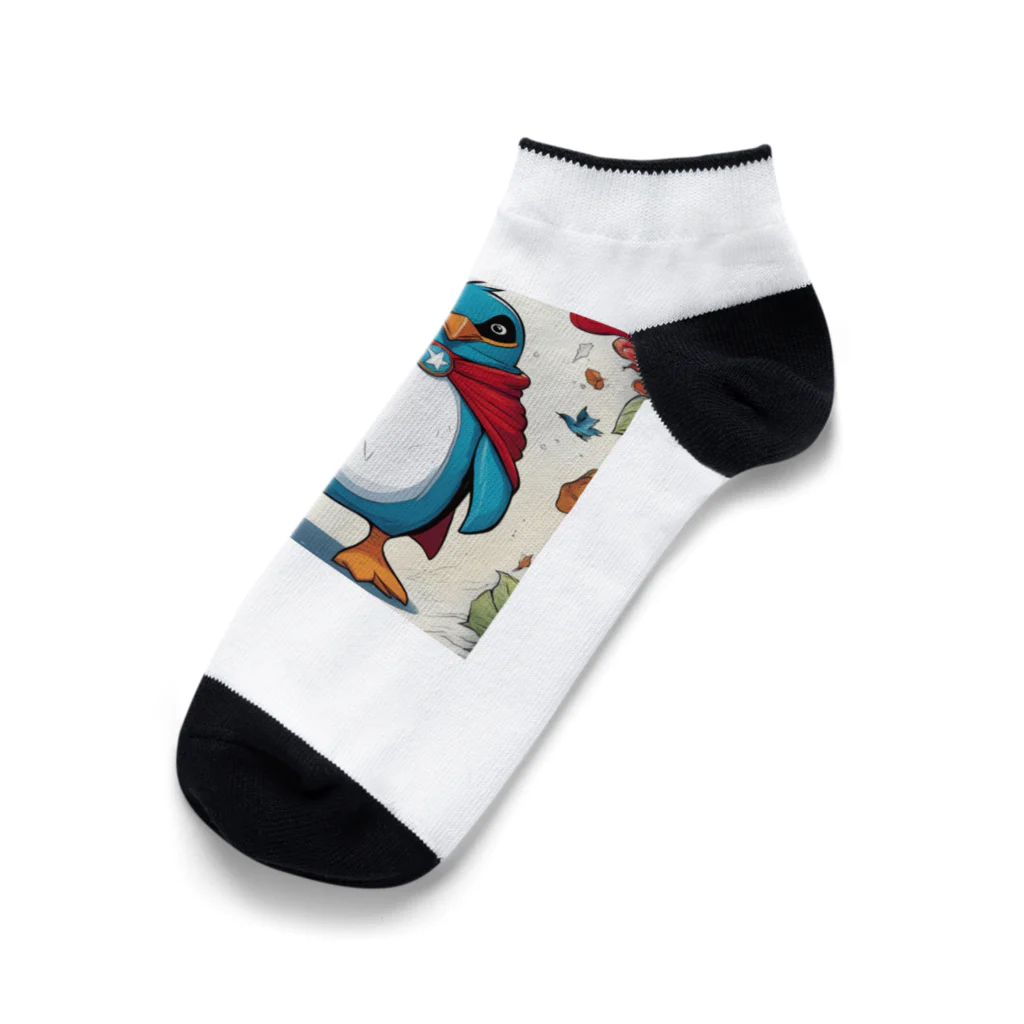 hypudgyのヒーローペンギンB Ankle Socks