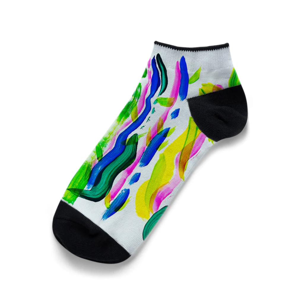 colorful-yokoの大胆なカラーパレット Ankle Socks