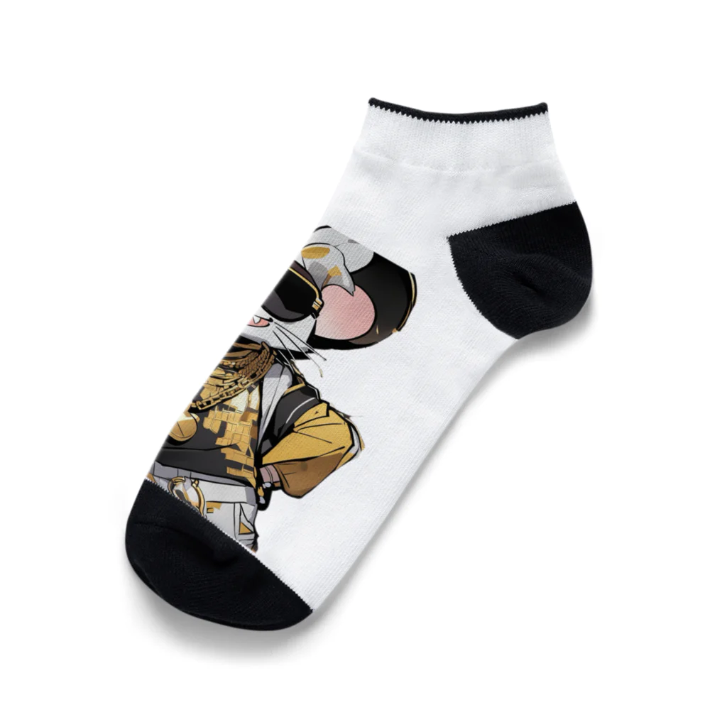 *˚𝔑𝔶𝔲𝔫𝔤𝔢𝔩𝔰 𝔰𝔥𝔬𝔭のヒップホップアニマルズ ネズミ Ankle Socks