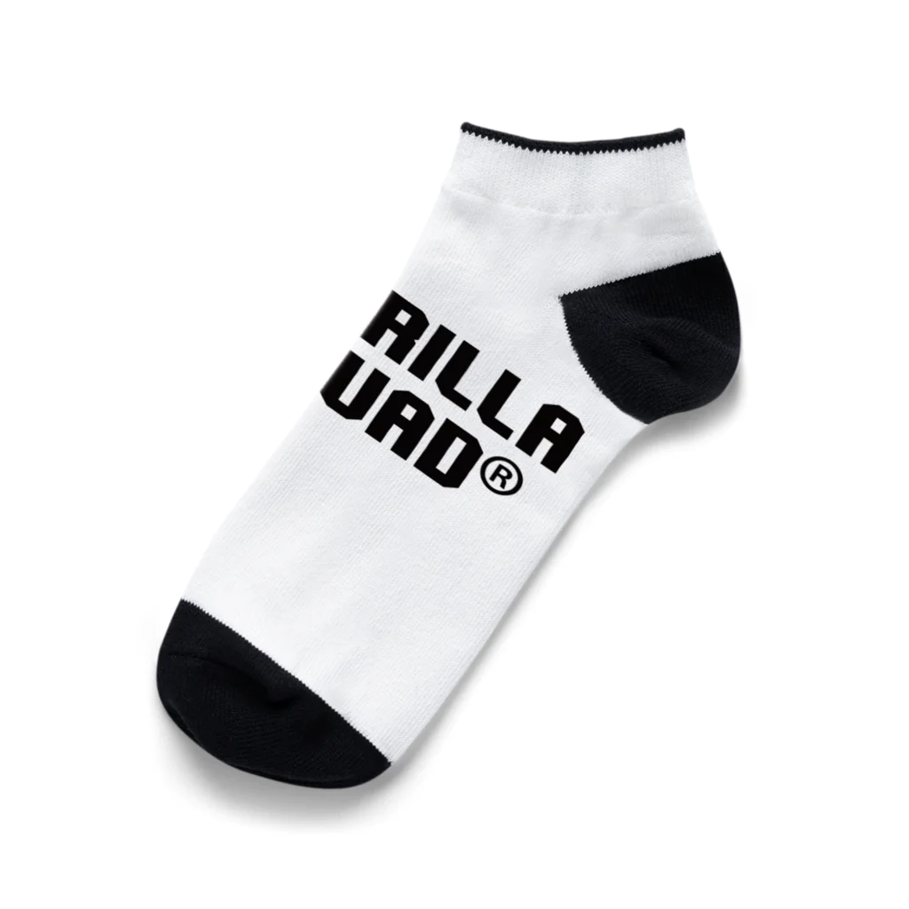 GORILLA SQUAD 公式ノベルティショップのGORILLA SQUAD ロゴ黒 Ankle Socks