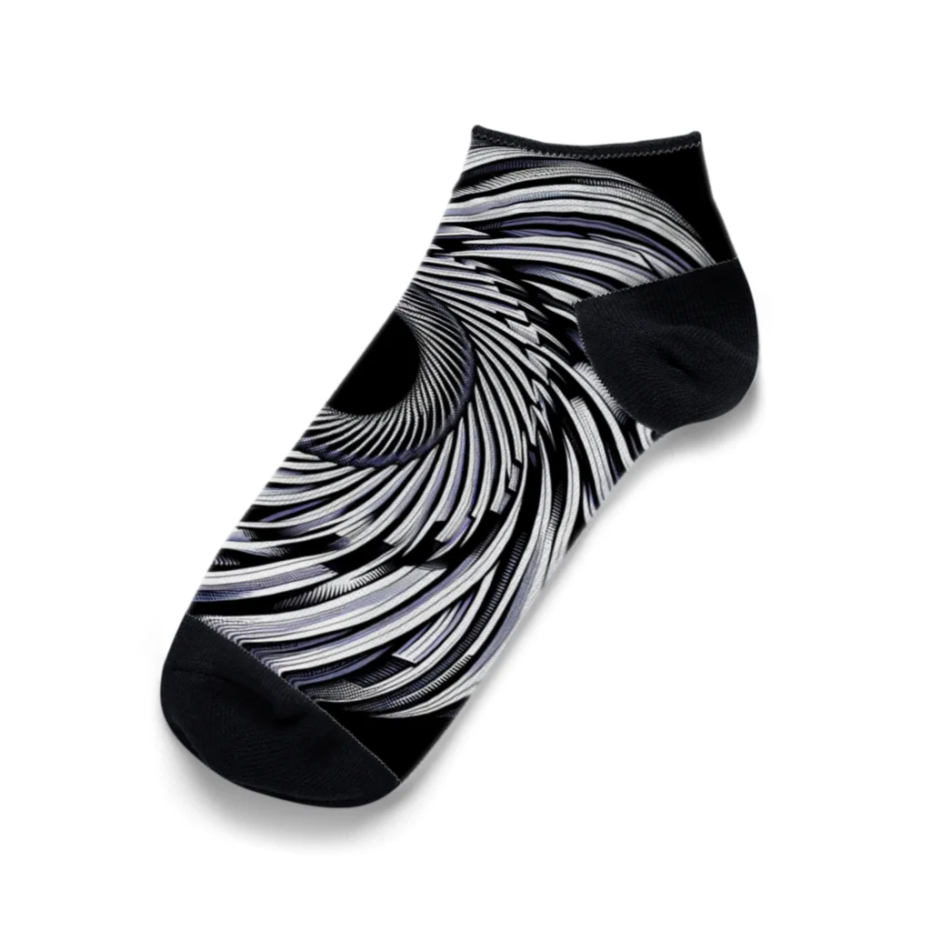 Dexsterのoptical illusion 01 Ankle Socks