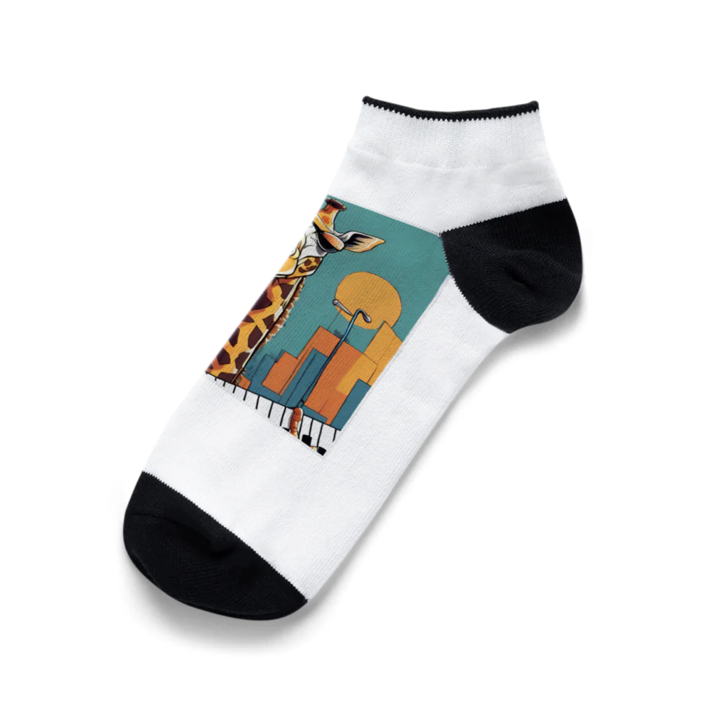 shigeグッズ工房のジャズジラフ Ankle Socks