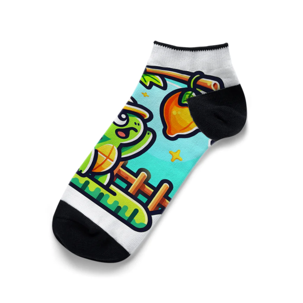 Bumps Design Collectionのパパイヤとかめたろう Ankle Socks