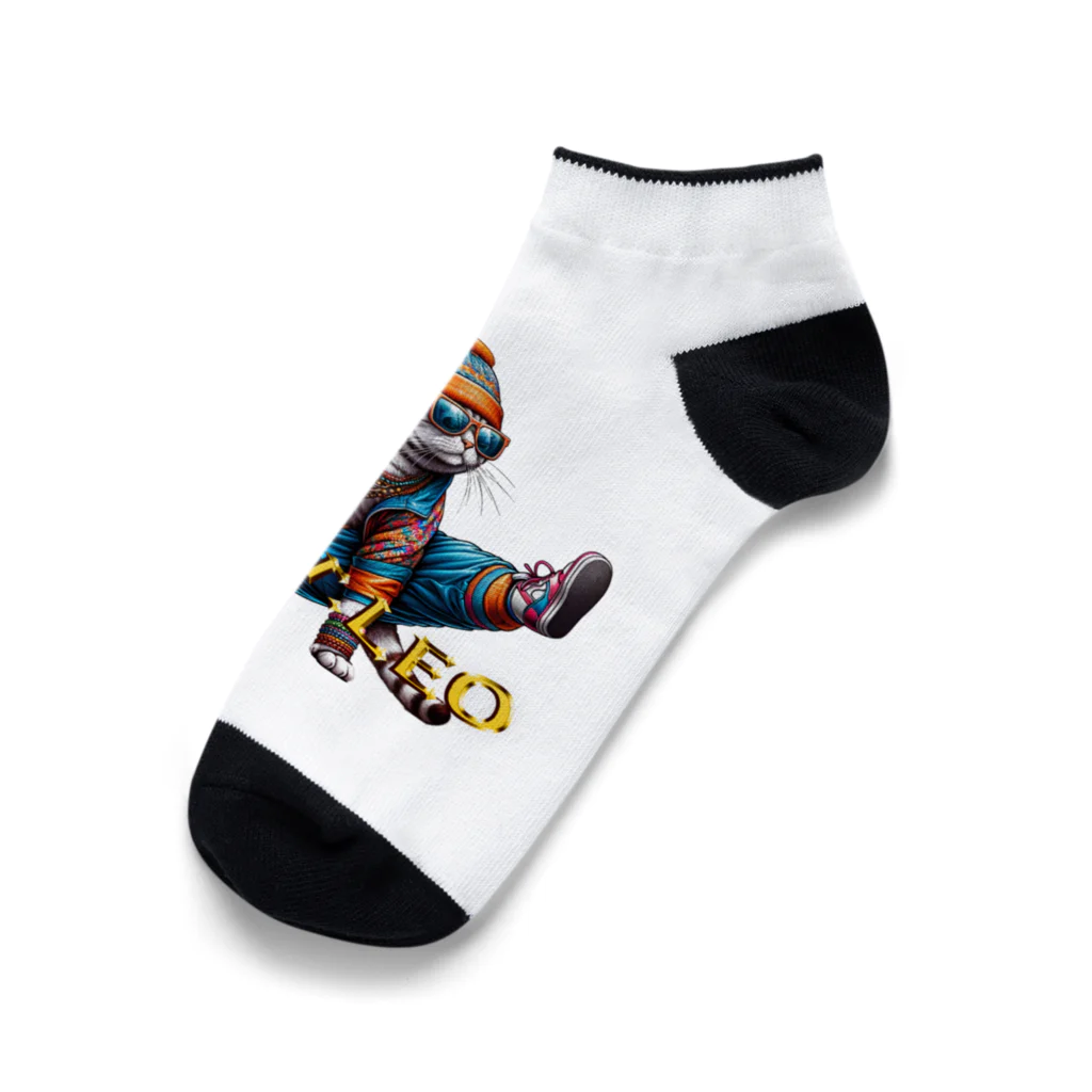 HIPHOPぬこ様のDanser.LEO(ダンサー・れお) Ankle Socks