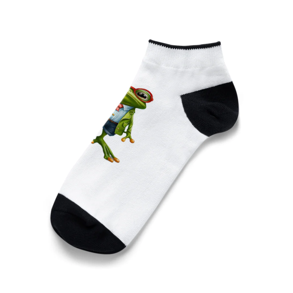 MEGROOVEのカエル11 Ankle Socks