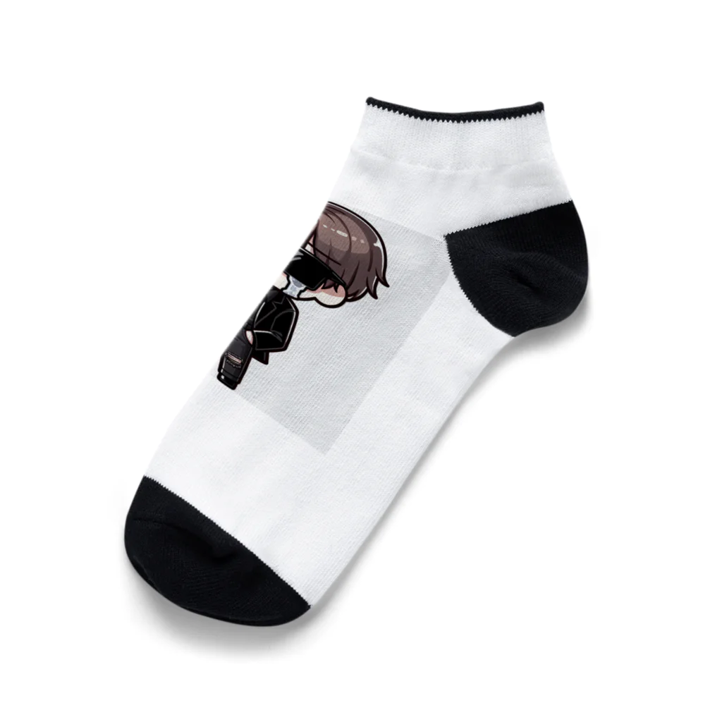 Taki_Workの泣き男くん Ankle Socks