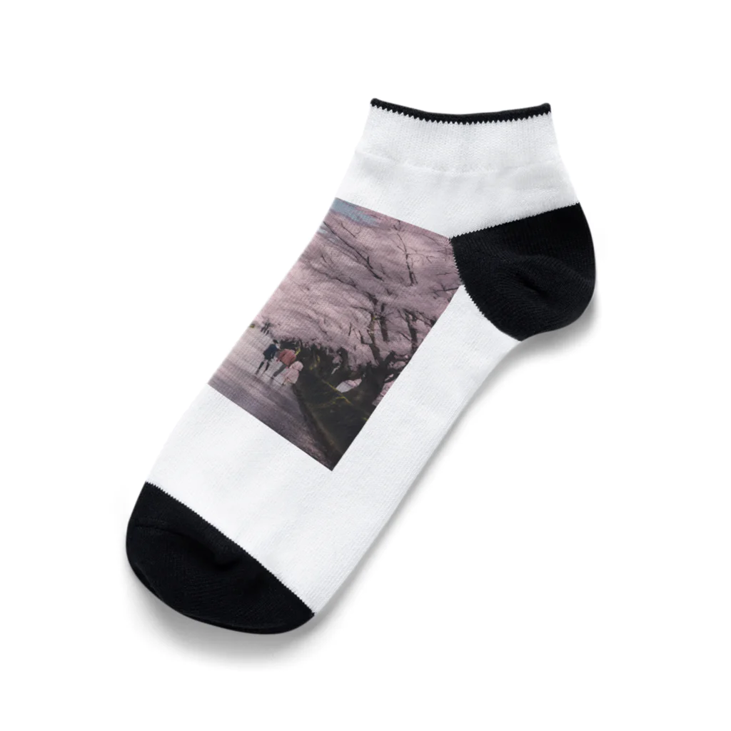 mitsusharkの桜のトンネル Ankle Socks