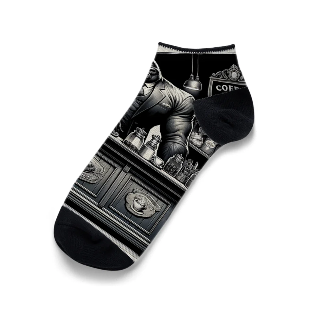 ゴリラショップのThe Mighty Gorilla Coffee Shop  Ankle Socks
