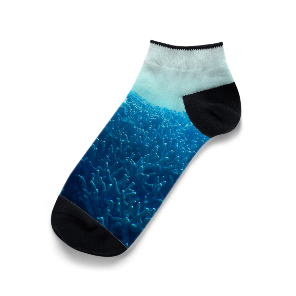 umin0nakaの青い珊瑚礁 Ankle Socks