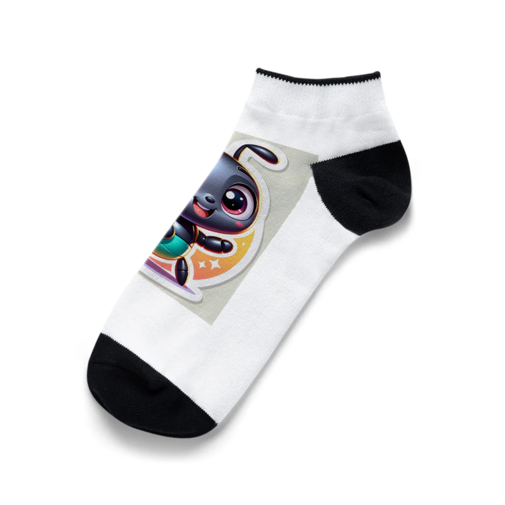 Tの店の小さなアリが元気にあいさつ Ankle Socks