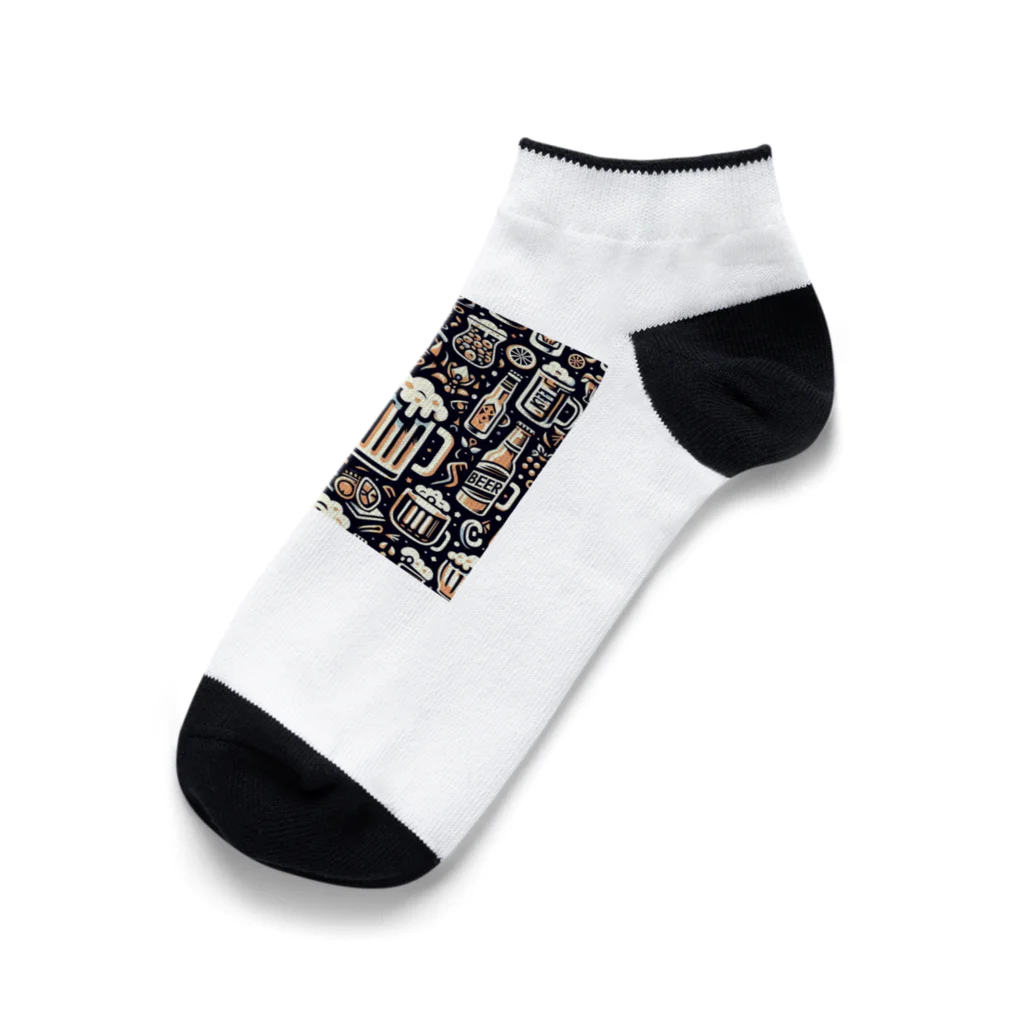 banmesyのI♡ビール2 Ankle Socks