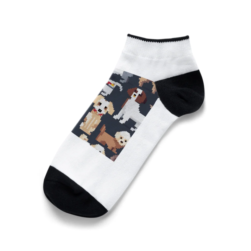 taka_nirvanaの仲良しマルチーズ Ankle Socks