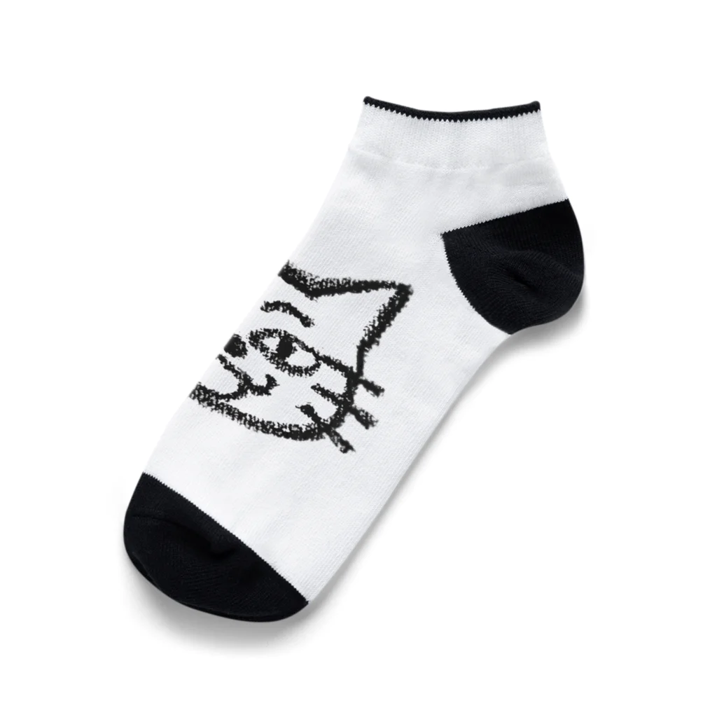 らくがきクレヨンのらくがきネコくん Ankle Socks