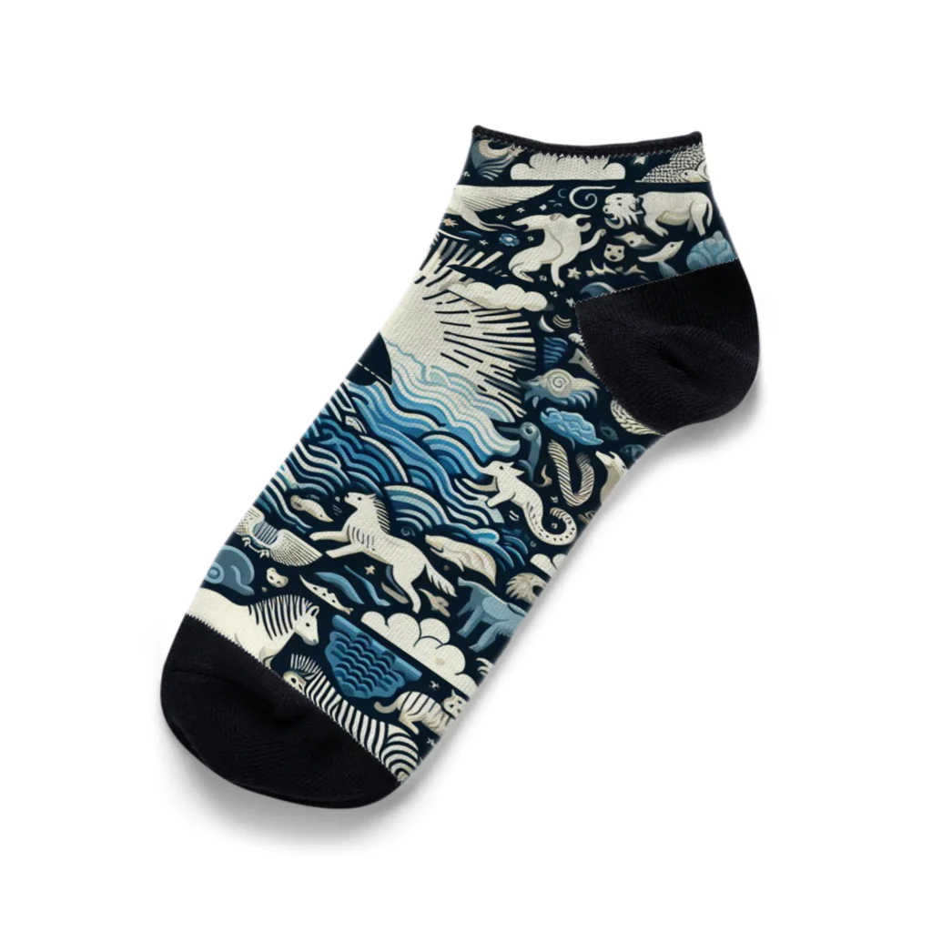 nyonsunの宝箱の自然界からのメッセージ2 Ankle Socks