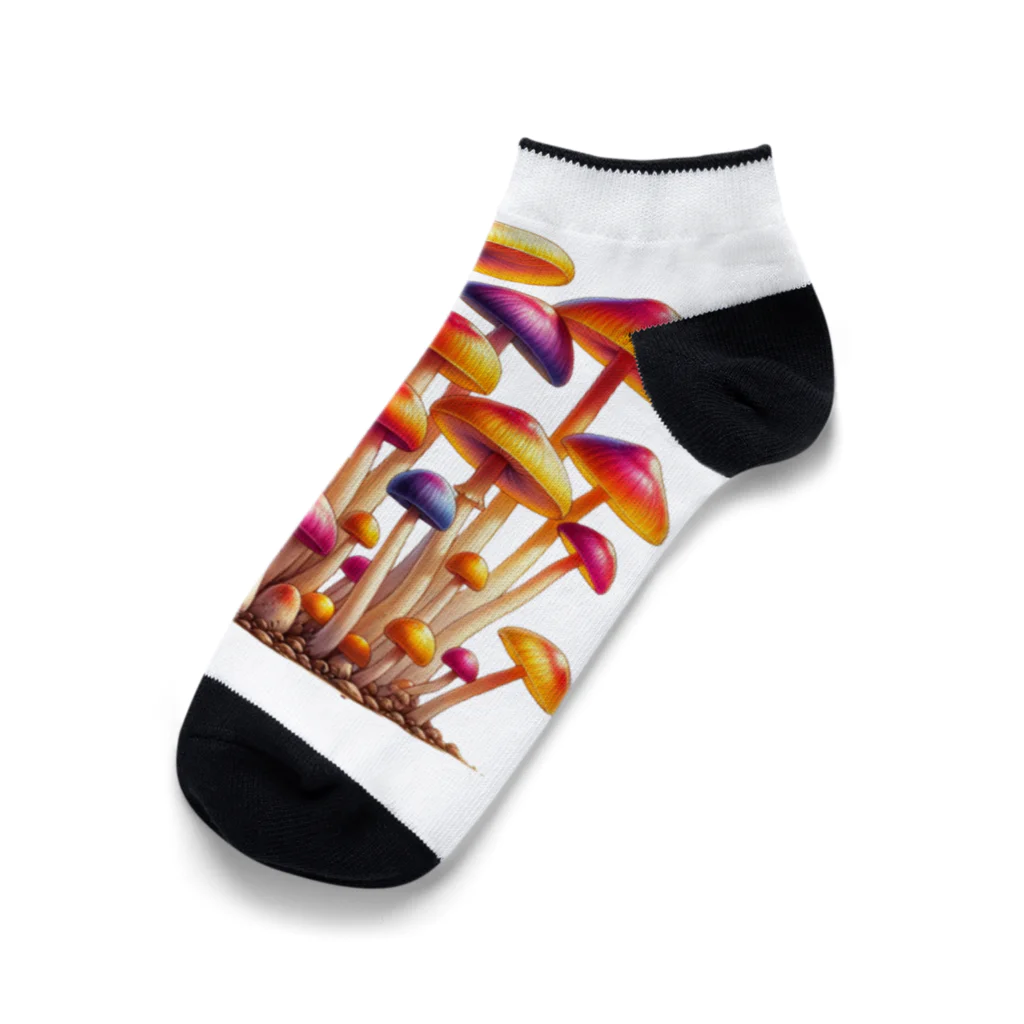 mushupのキャンディーキノコ  Ankle Socks