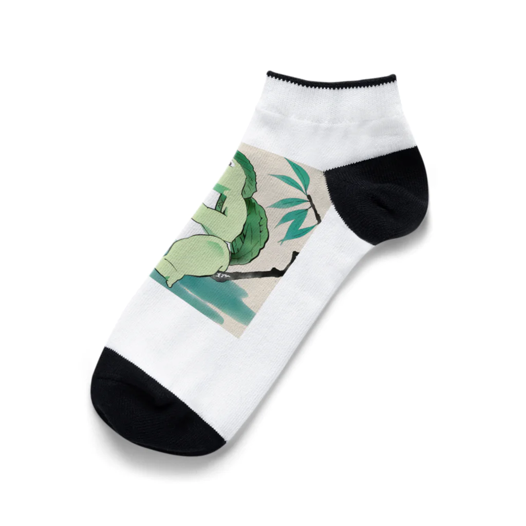 bigbamboofamilyの河童！？ Ankle Socks