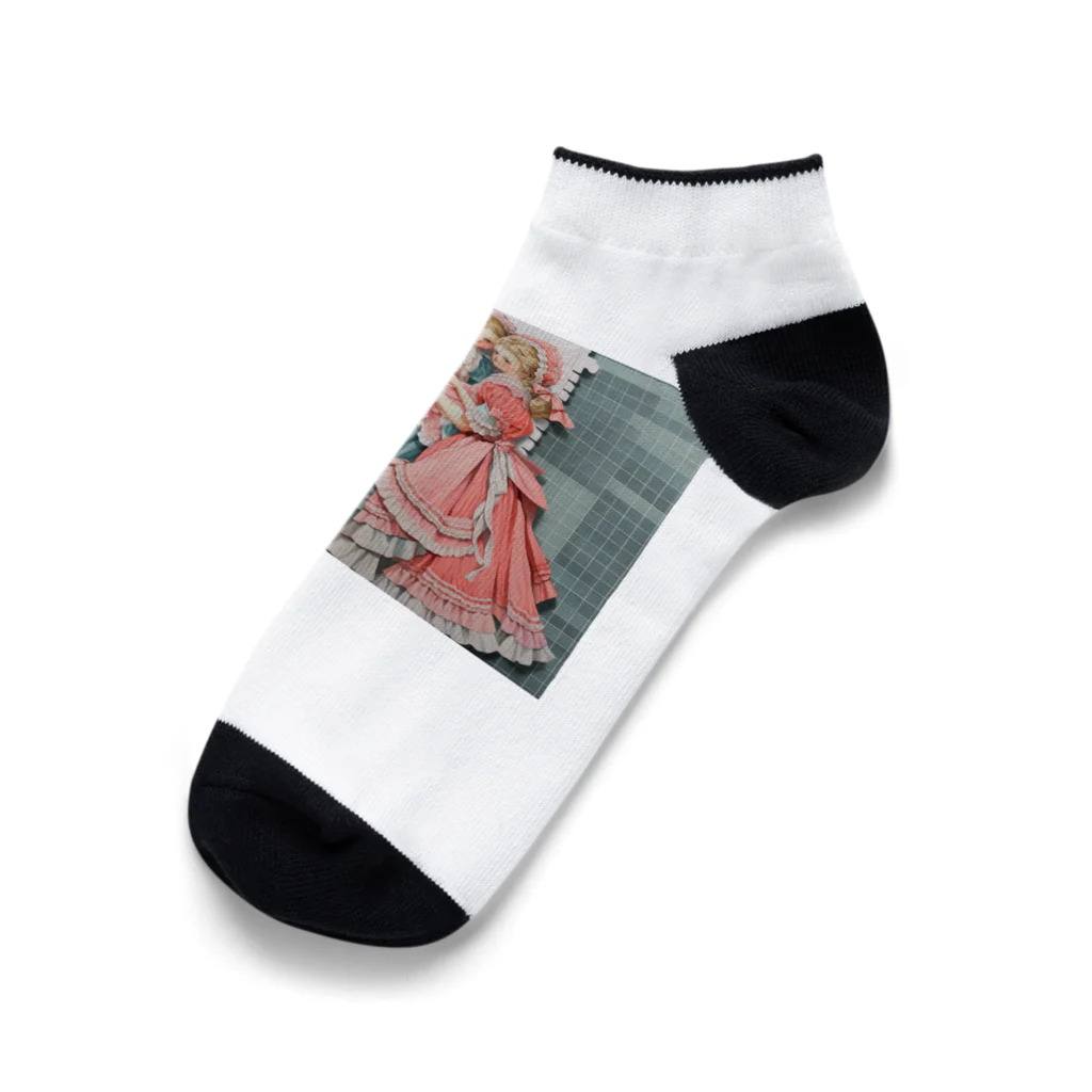 AQUAMETAVERSEの可愛い姉妹たち アメジスト2846 Ankle Socks