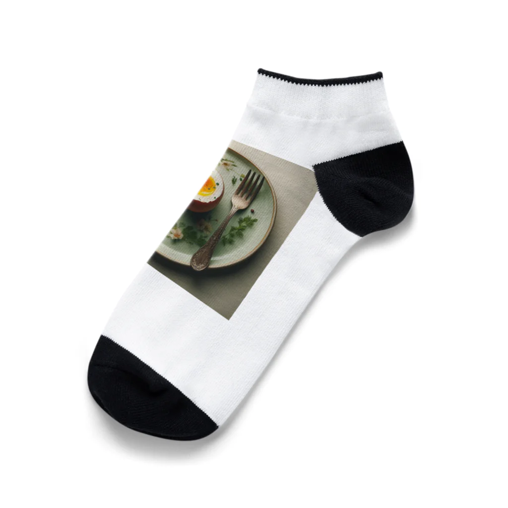 ONE POINTの優雅なbreakfast  Ankle Socks